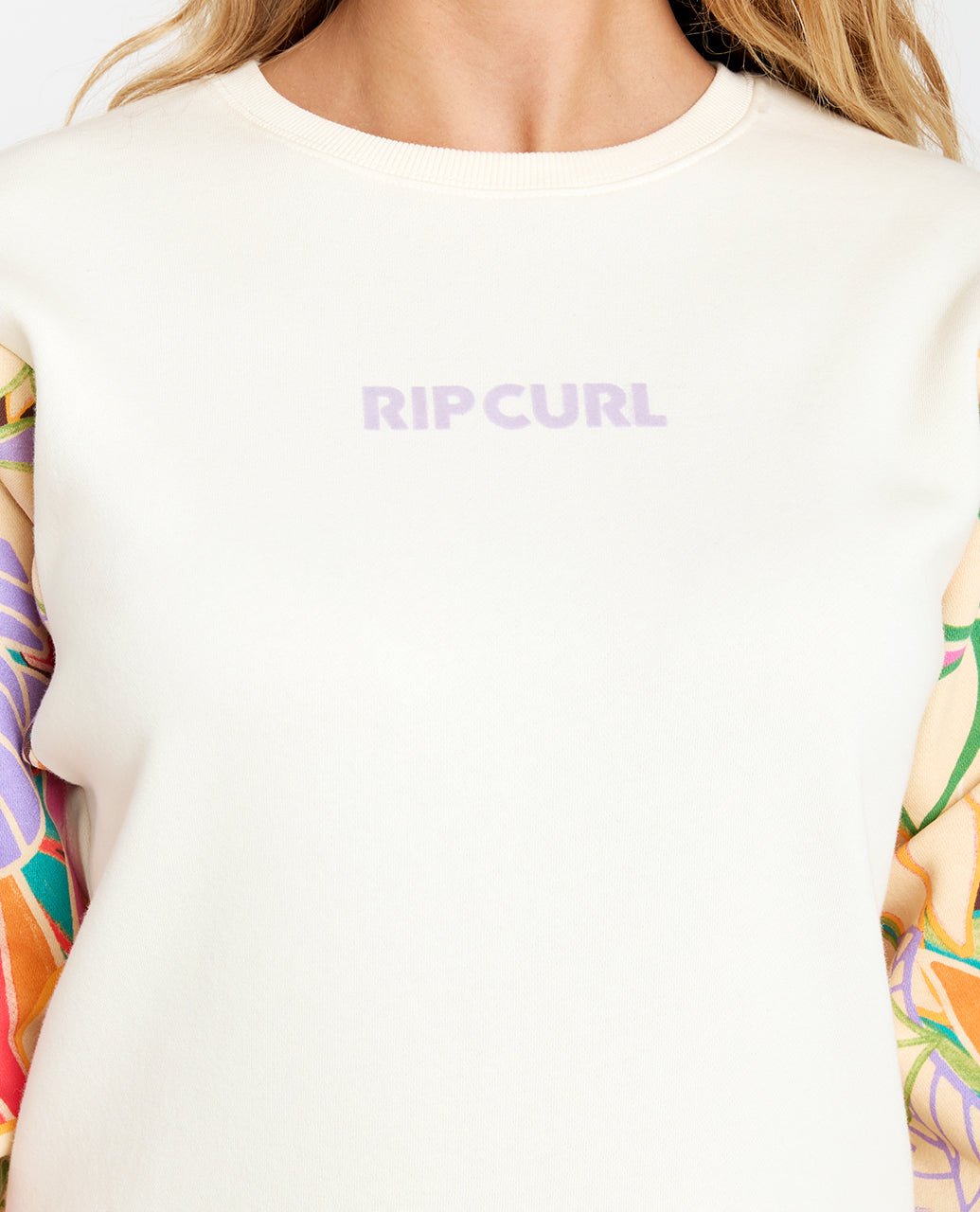 CREW WAVY PRINT SLEEVES - SS25