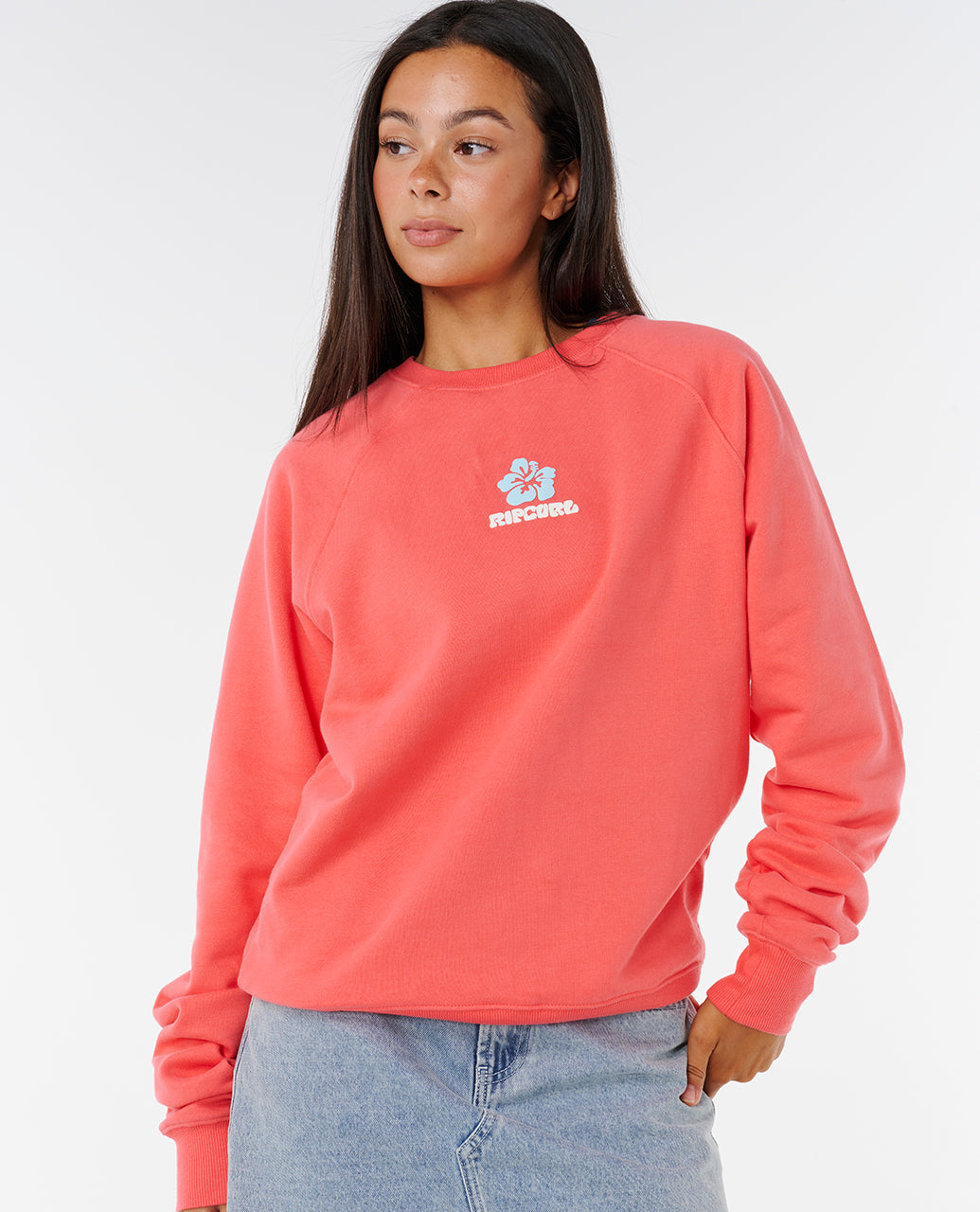 LUXE SURF RAGLAN RELAXED CREW