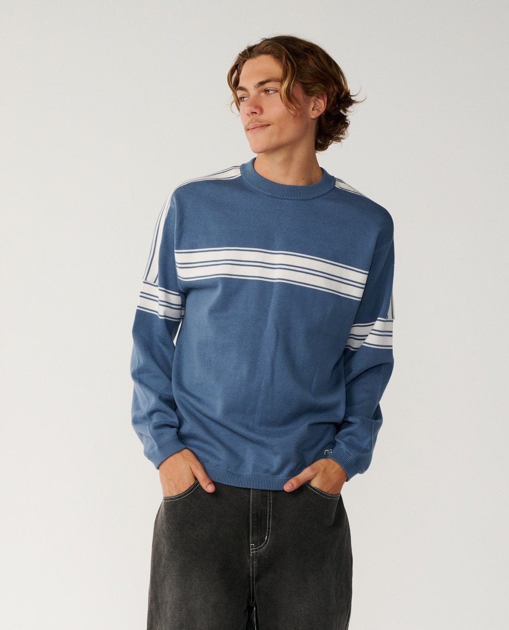 ARCHIVE TWU STRIPE CREW KNIT
