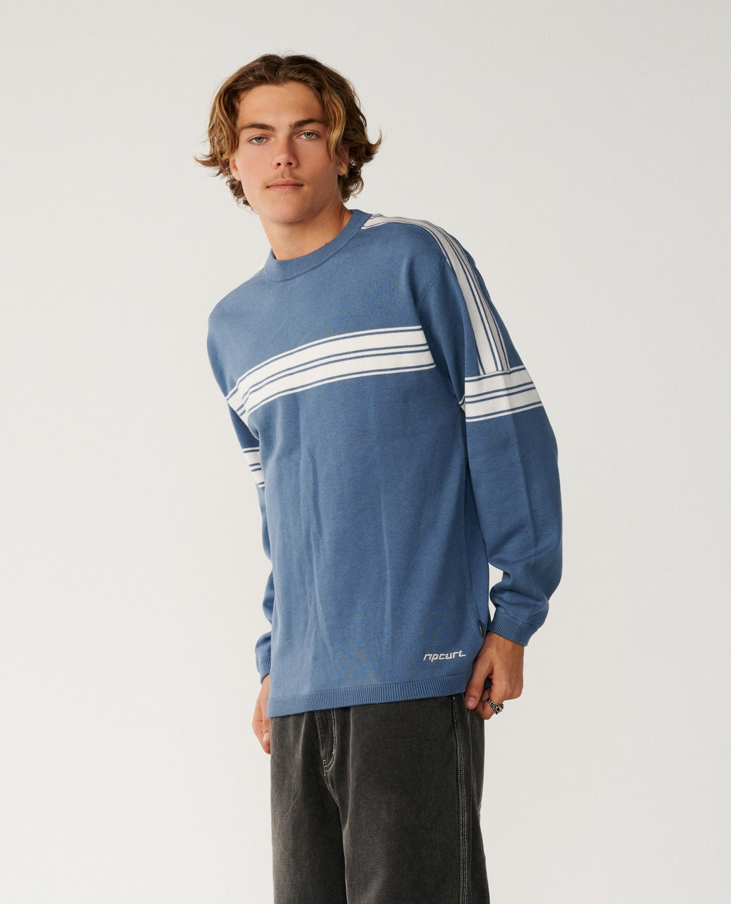 ARCHIVE TWU STRIPE CREW KNIT