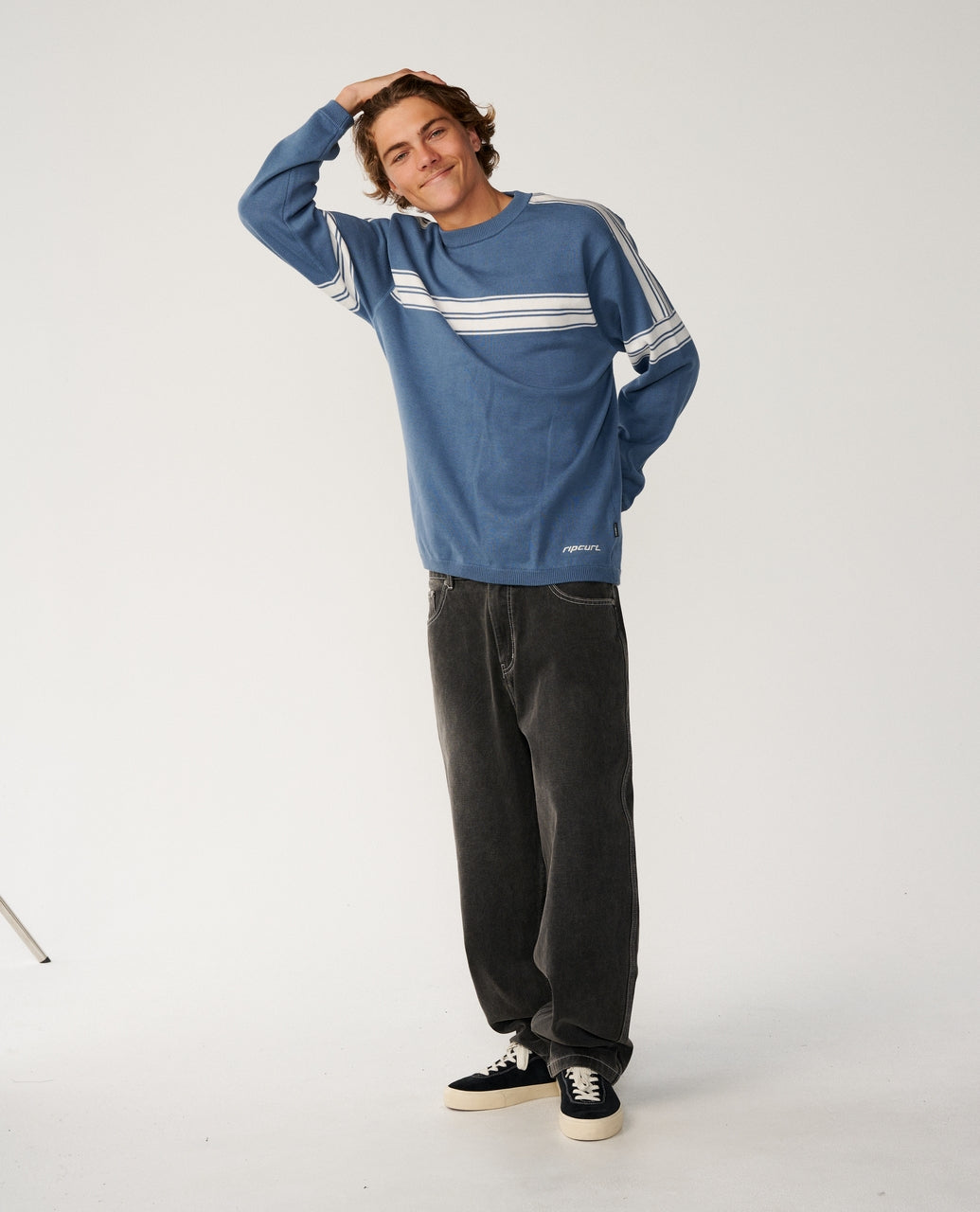 ARCHIVE TWU STRIPE CREW KNIT