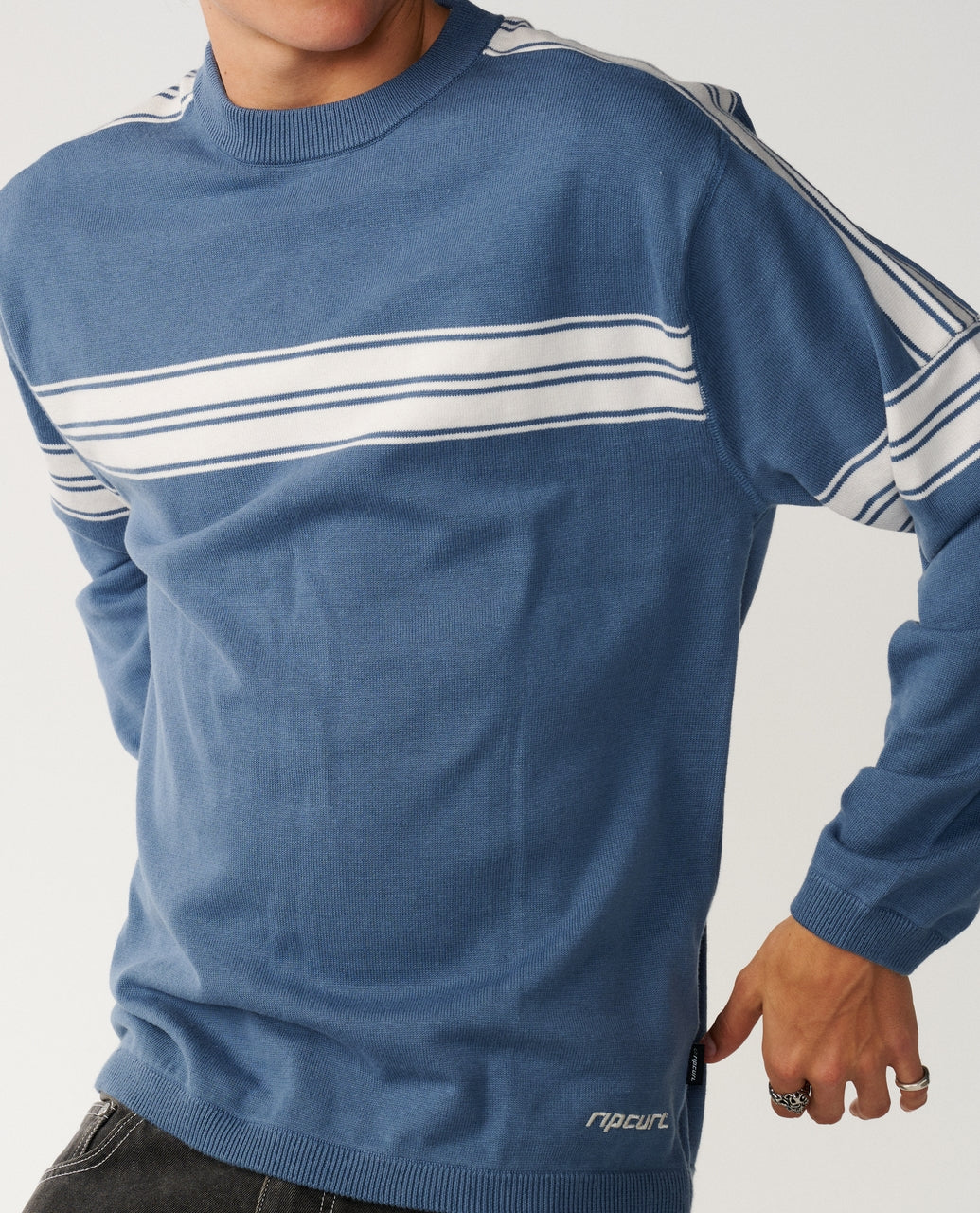 ARCHIVE TWU STRIPE CREW KNIT