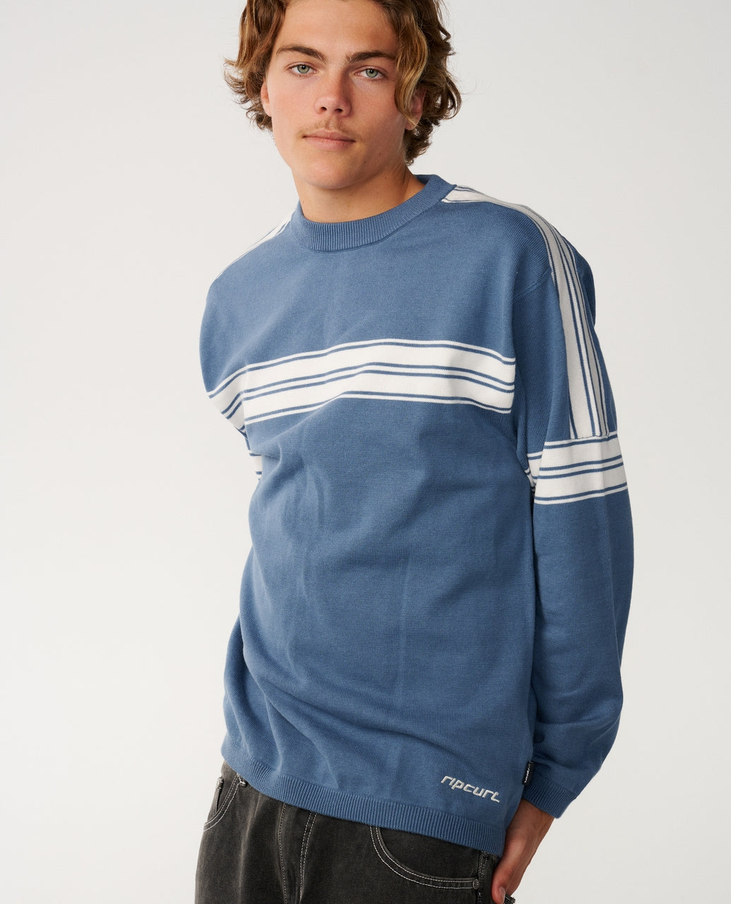 ARCHIVE TWU STRIPE CREW KNIT