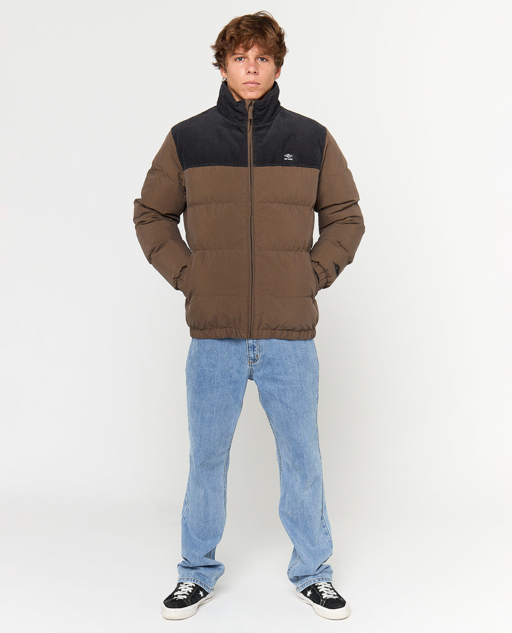 FADE OUT CORD PUFFER JACKET