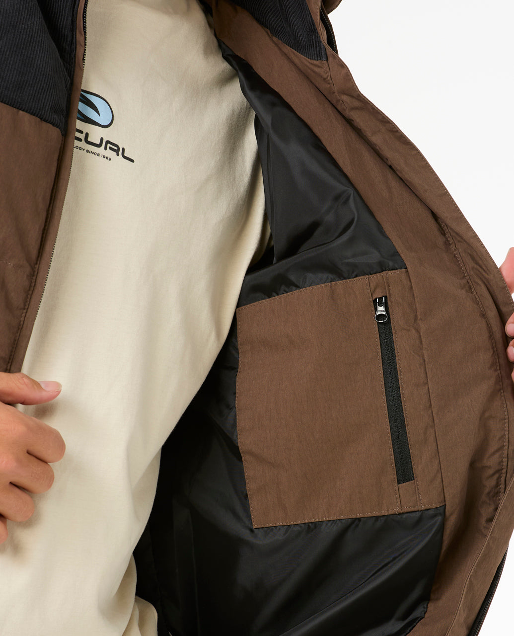 FADE OUT CORD PUFFER JACKET
