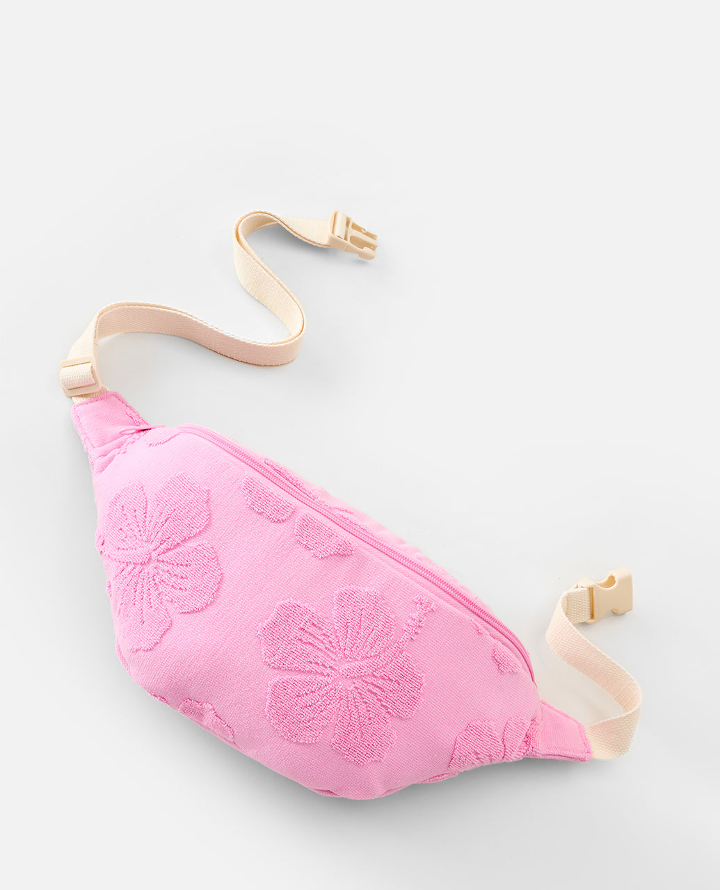 MIXED TERRY WAIST BAG