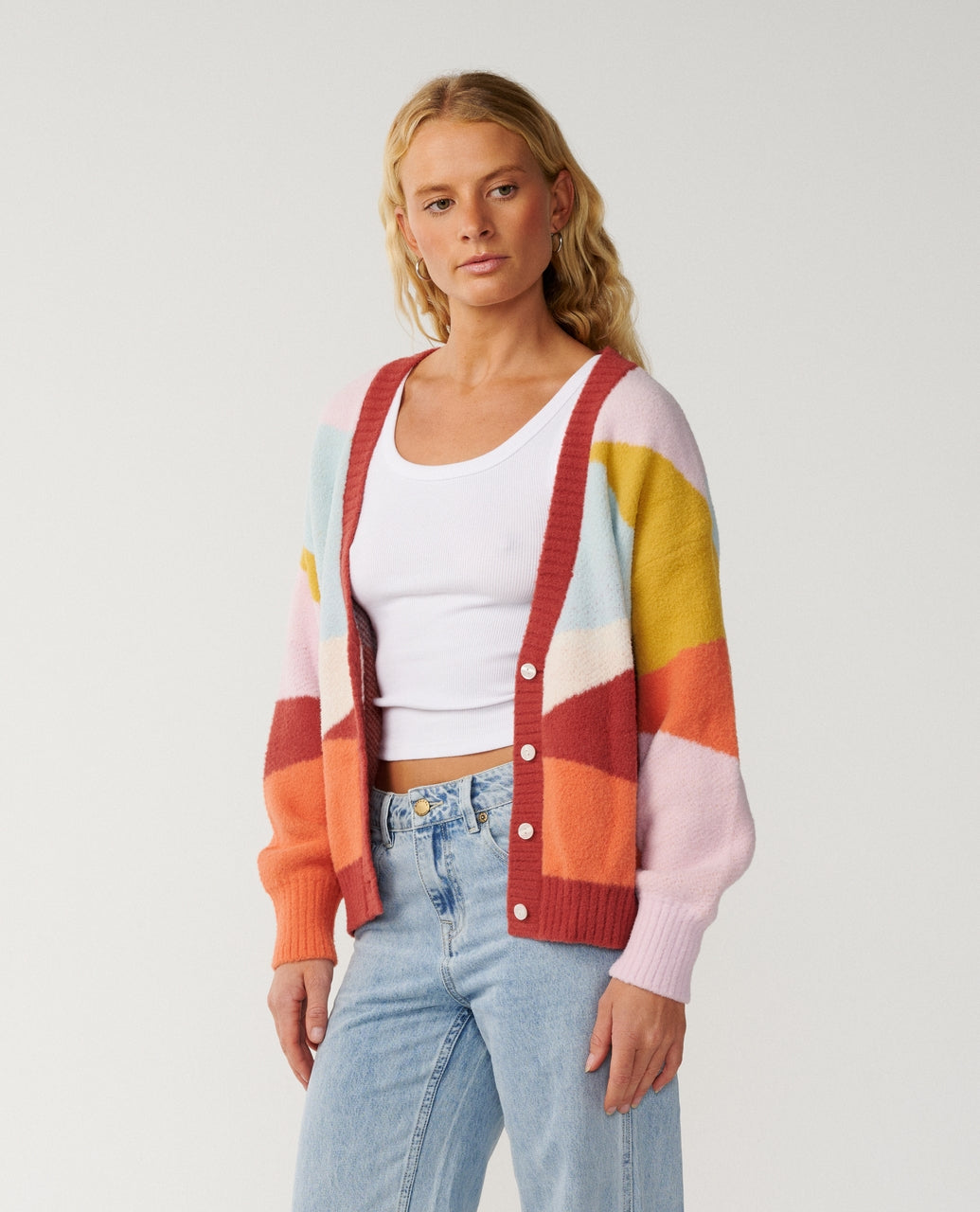 SURF REVIVAL JACQUARD CARDI