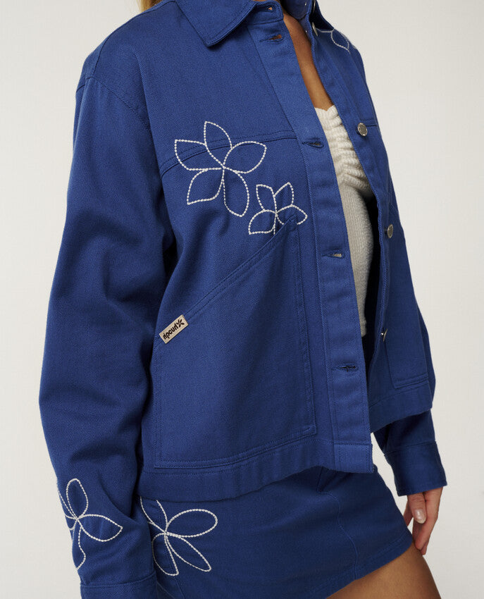 PARAISO TWILL EMBROID SHACKET