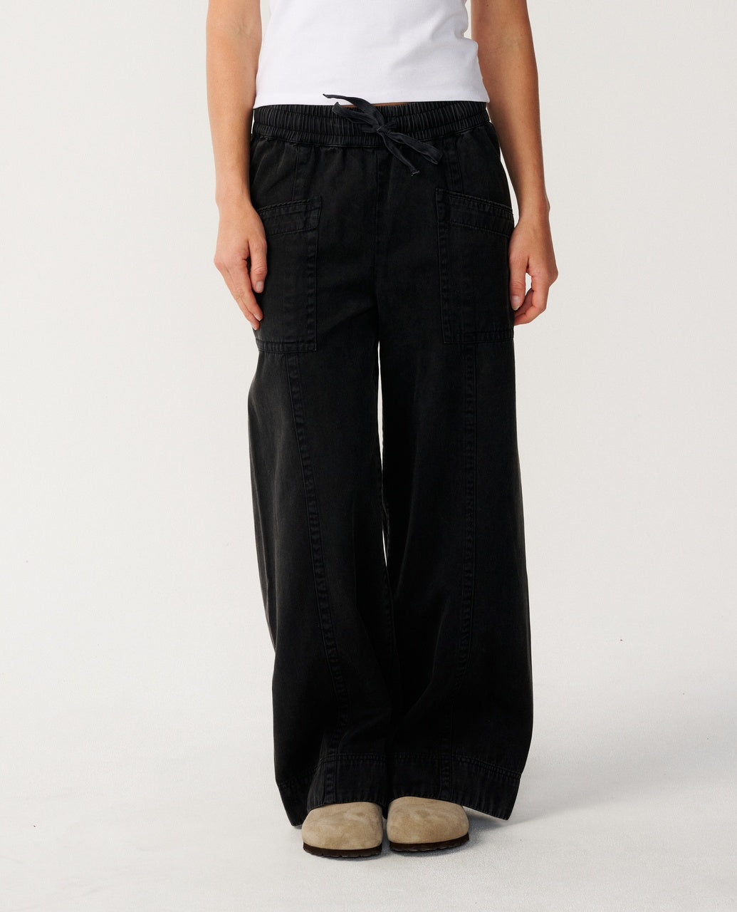 BOSSA NOVA TWILL WIDE LEG PANT