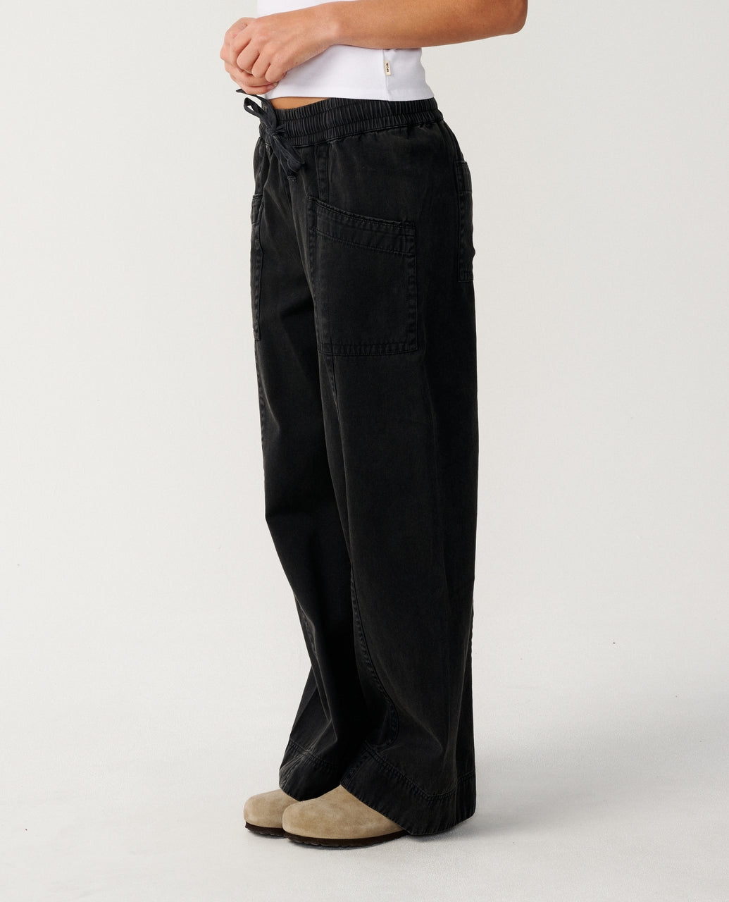 BOSSA NOVA TWILL WIDE LEG PANT