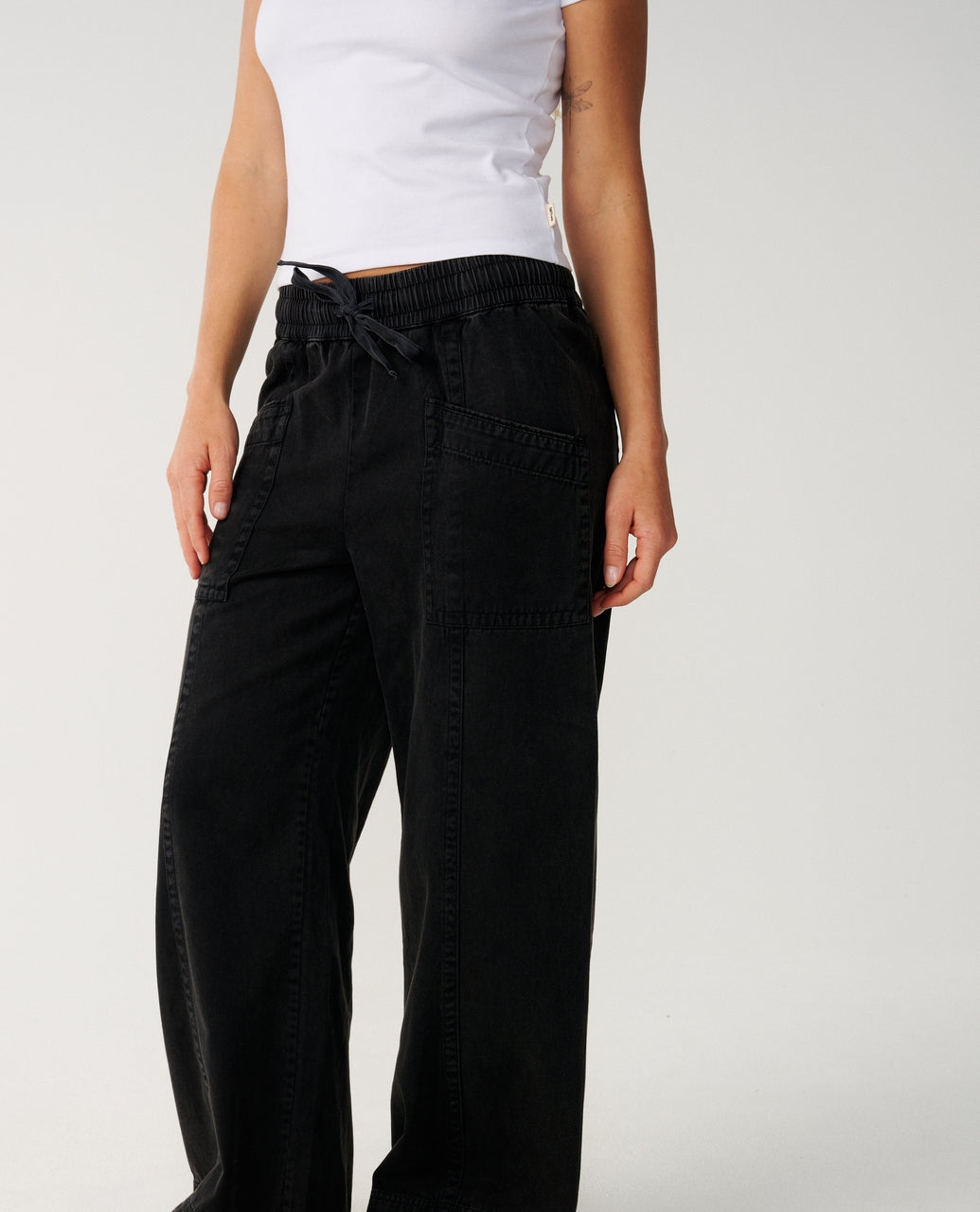 BOSSA NOVA TWILL WIDE LEG PANT