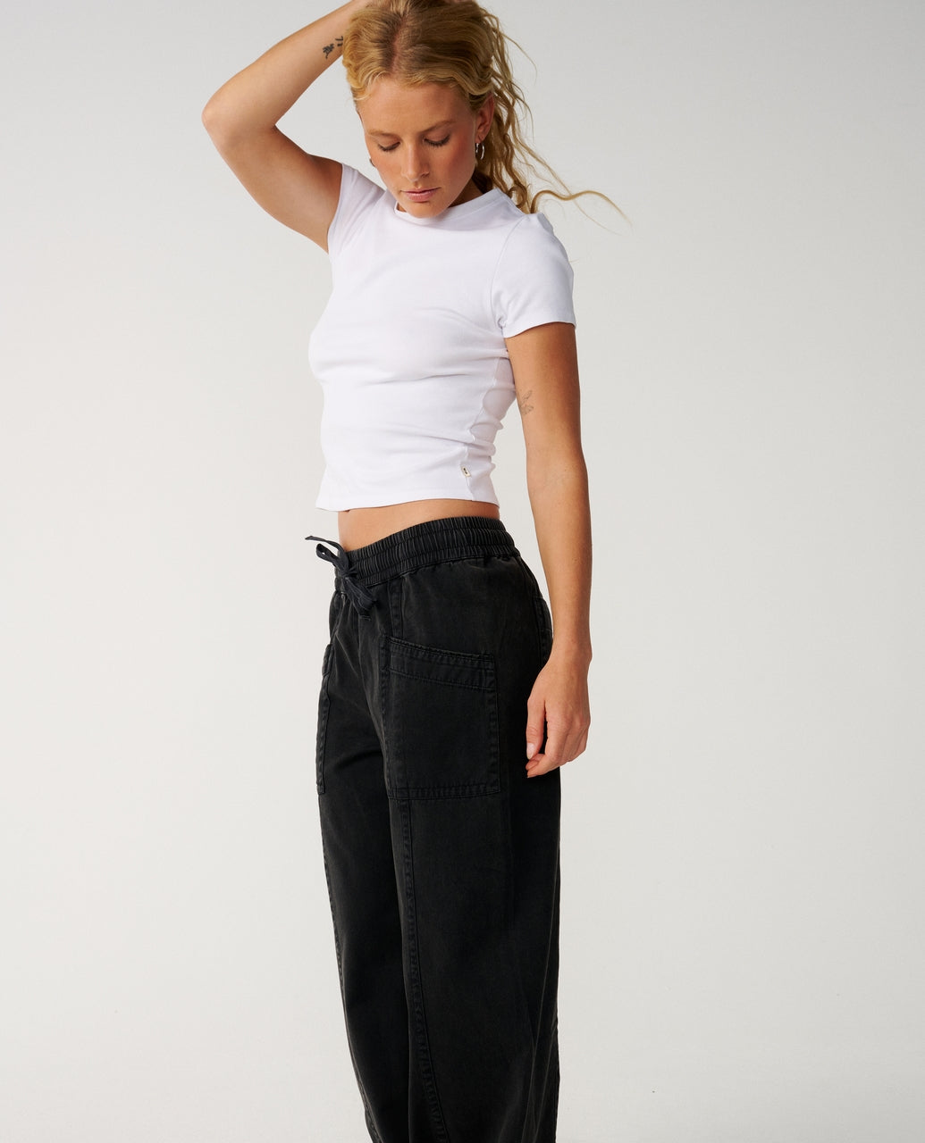 BOSSA NOVA TWILL WIDE LEG PANT