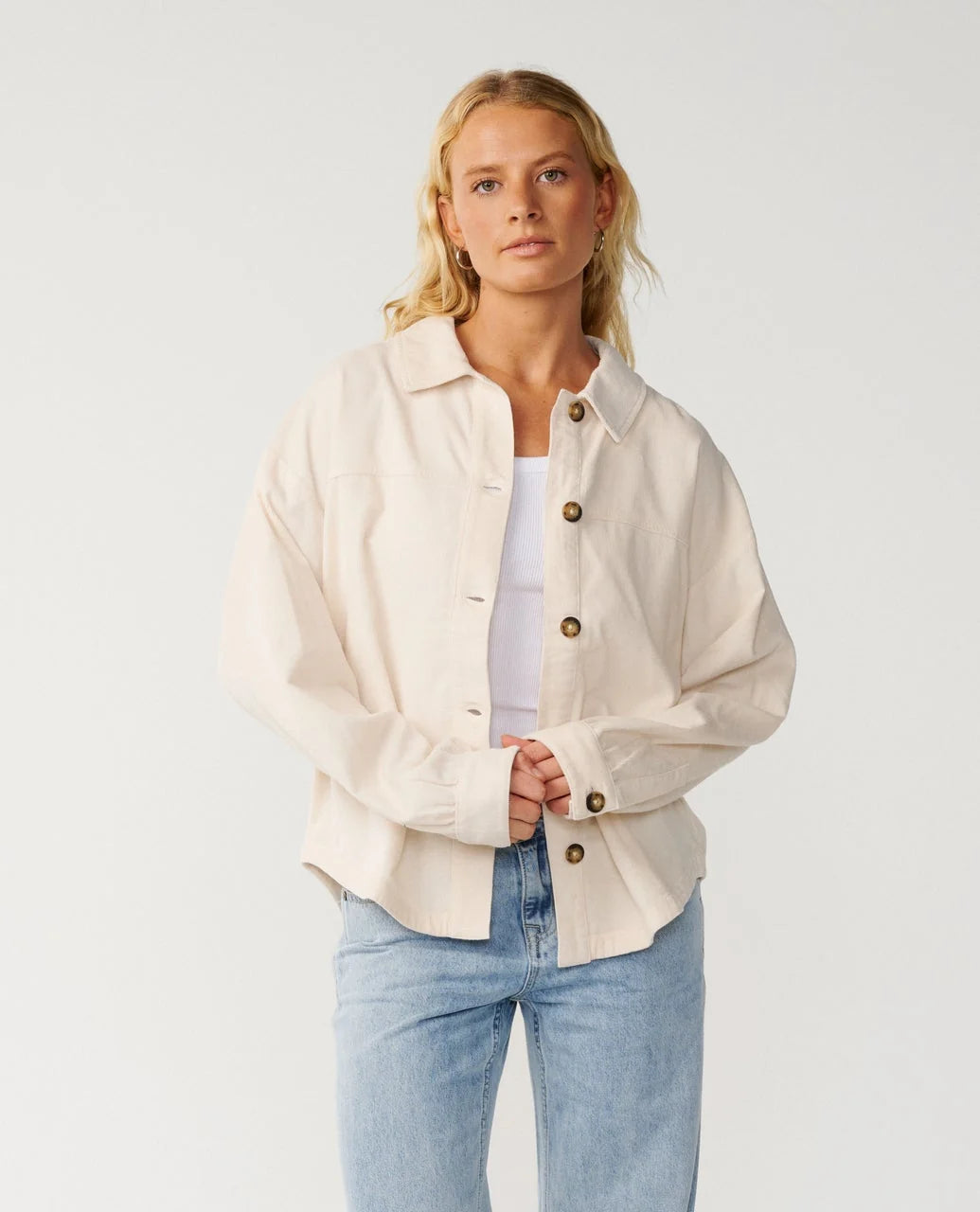 KEEPSAKES WASHED CORD SHIRT
