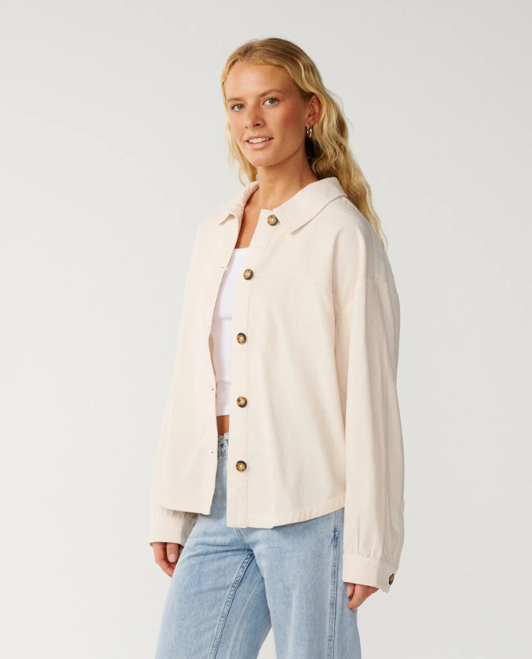 KEEPSAKES WASHED CORD SHIRT