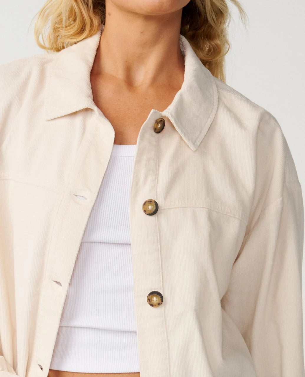 KEEPSAKES WASHED CORD SHIRT