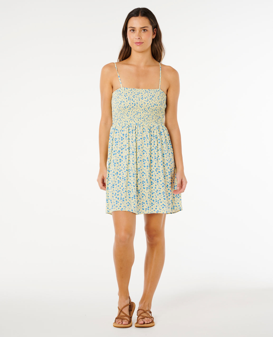 SURF SIDE SHIRRED DRESS