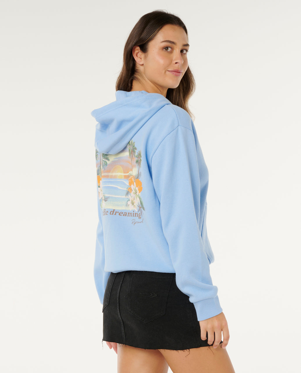 POOLSIDE ZIP THRU RELAXED HOOD