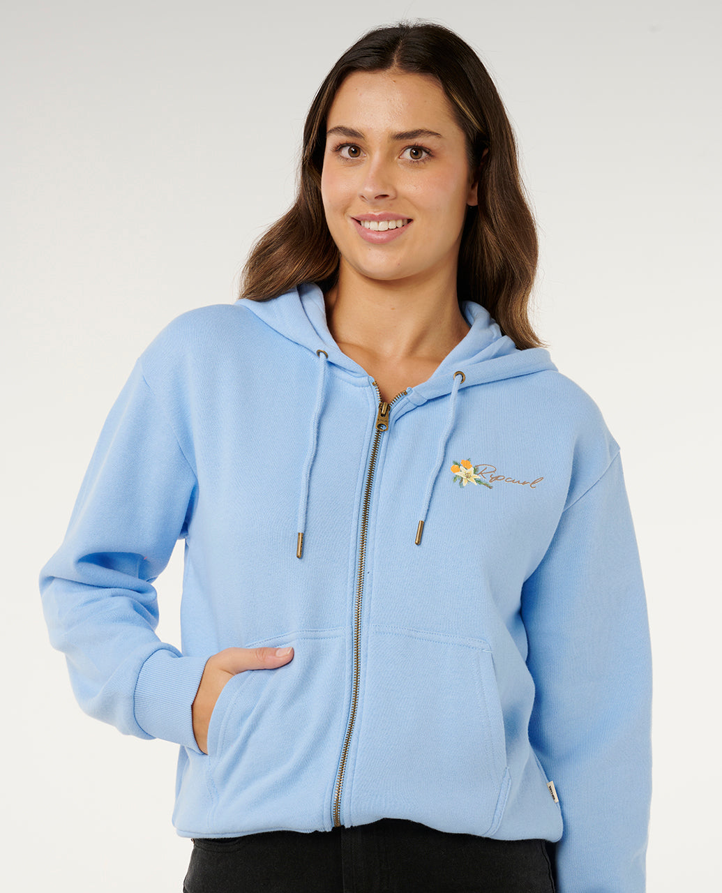 POOLSIDE ZIP THRU RELAXED HOOD
