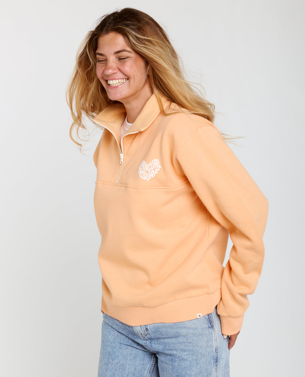 RC HEART HALF ZIP FLEECE