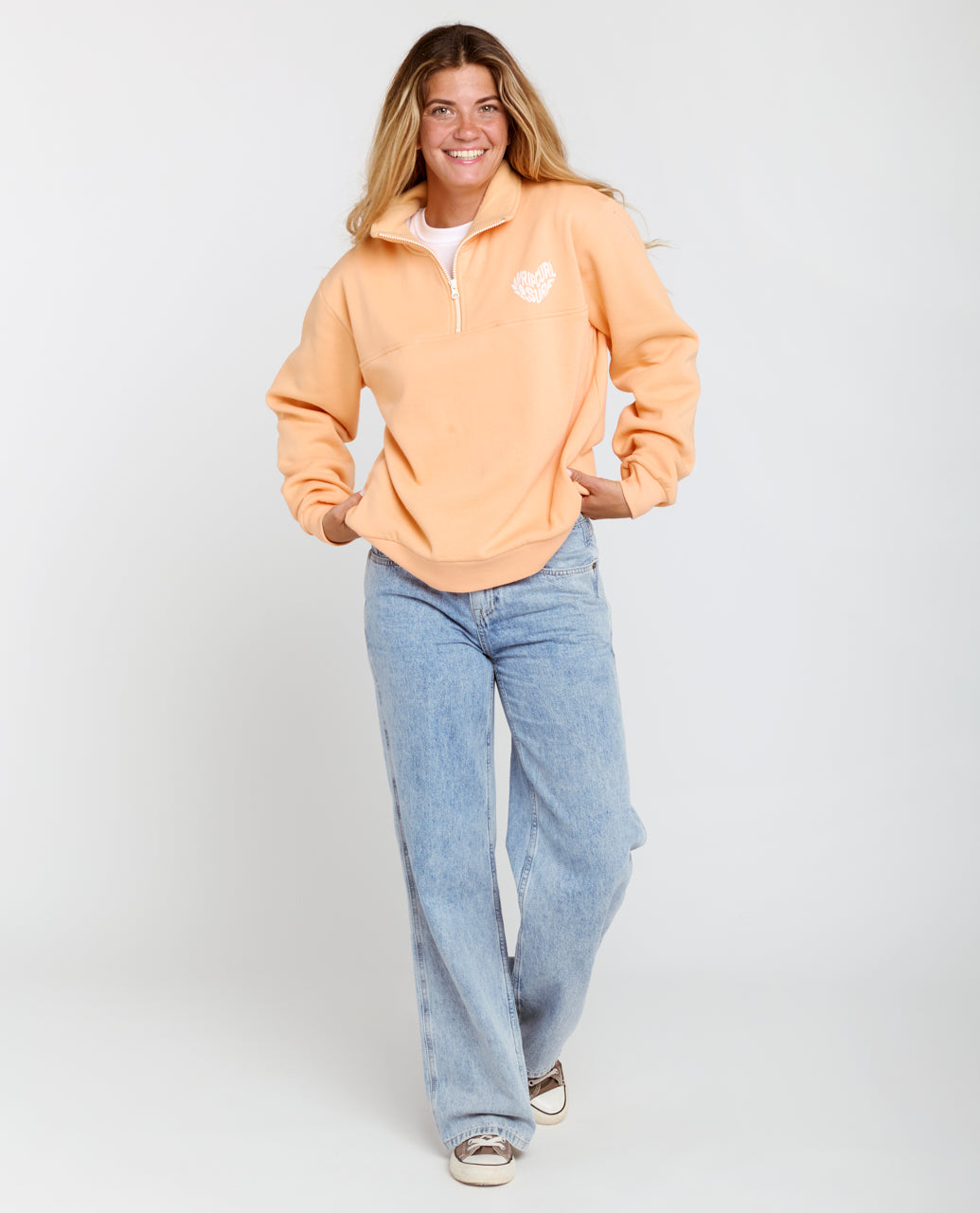 RC HEART HALF ZIP FLEECE