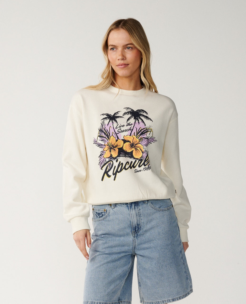 PARTY WAVE CREW FLEECE