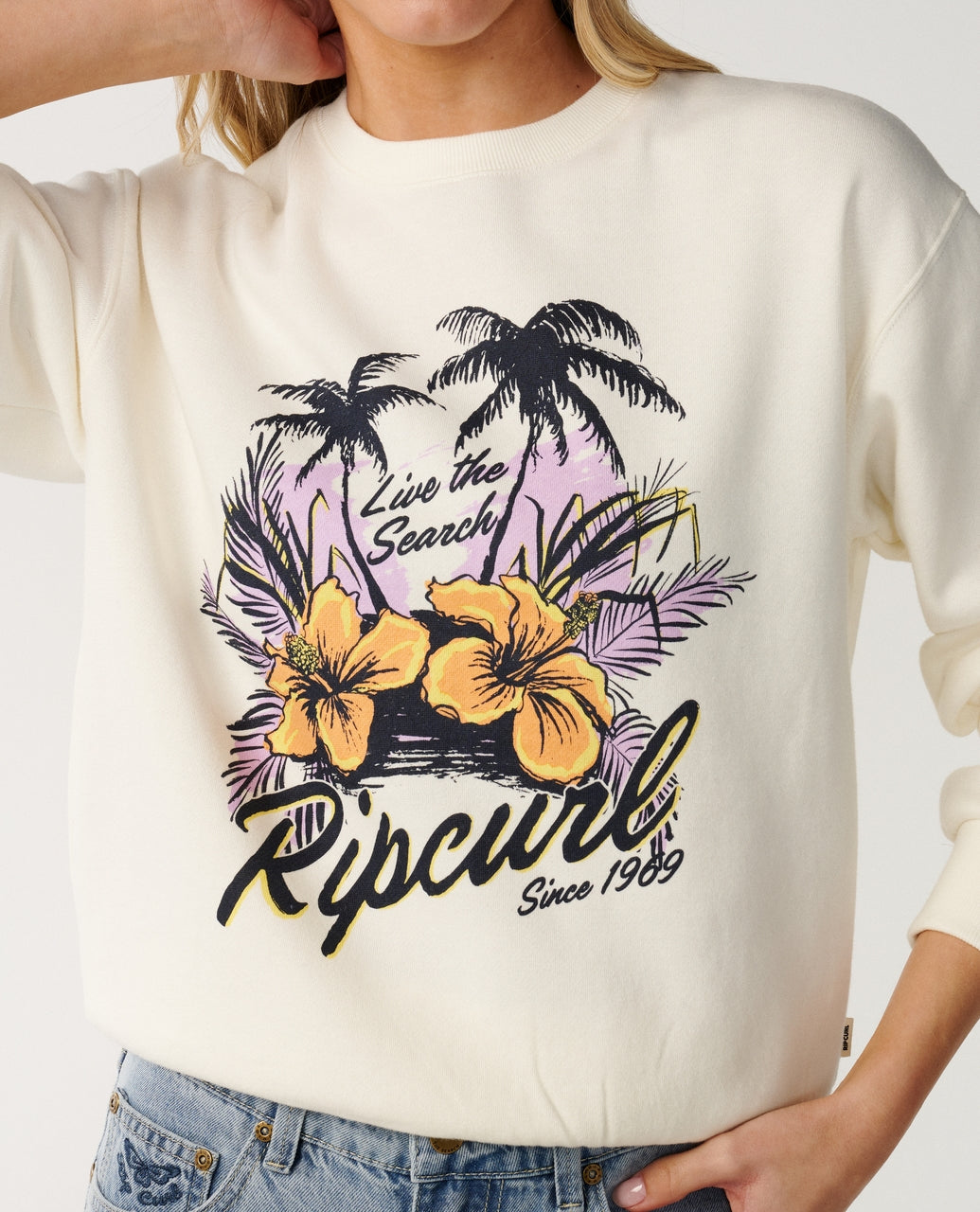 PARTY WAVE CREW FLEECE