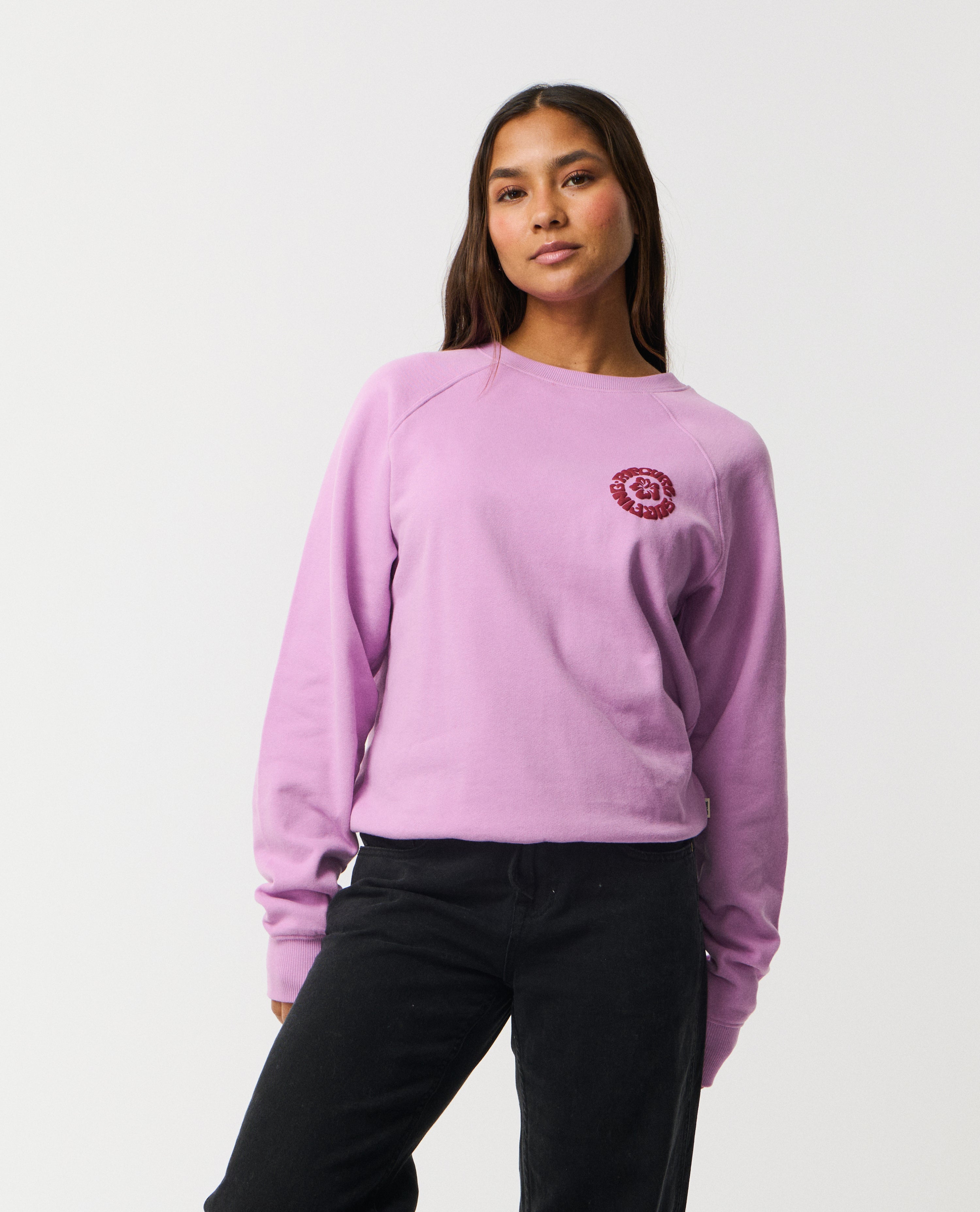 SURF PUFF RAGLAN RELAXED CREW