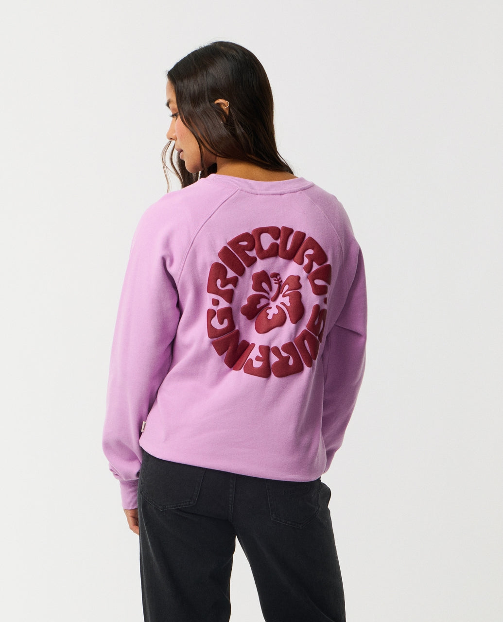 SURF PUFF RAGLAN RELAXED CREW