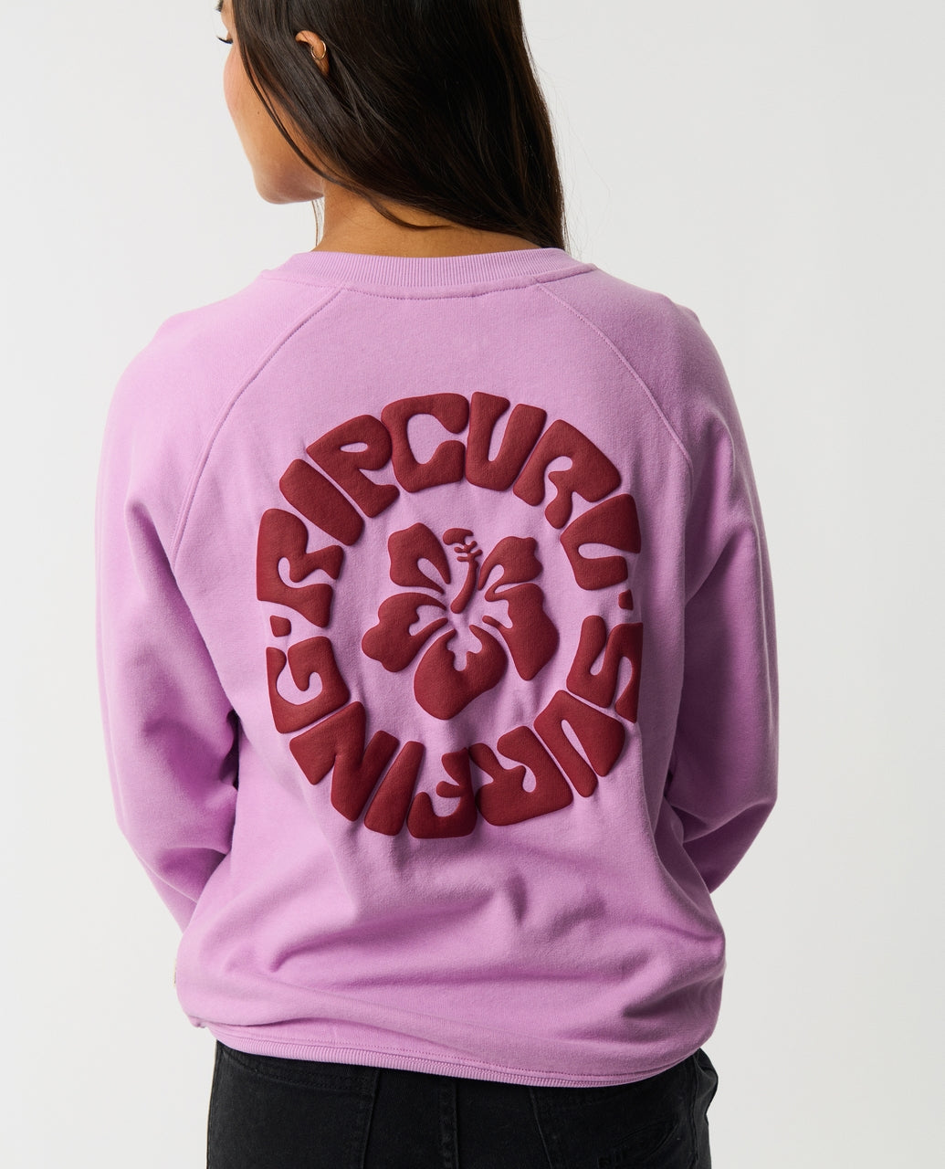SURF PUFF RAGLAN RELAXED CREW