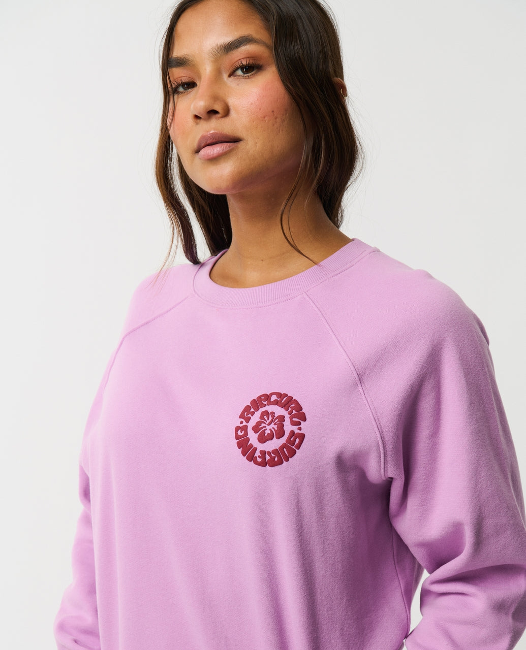 SURF PUFF RAGLAN RELAXED CREW