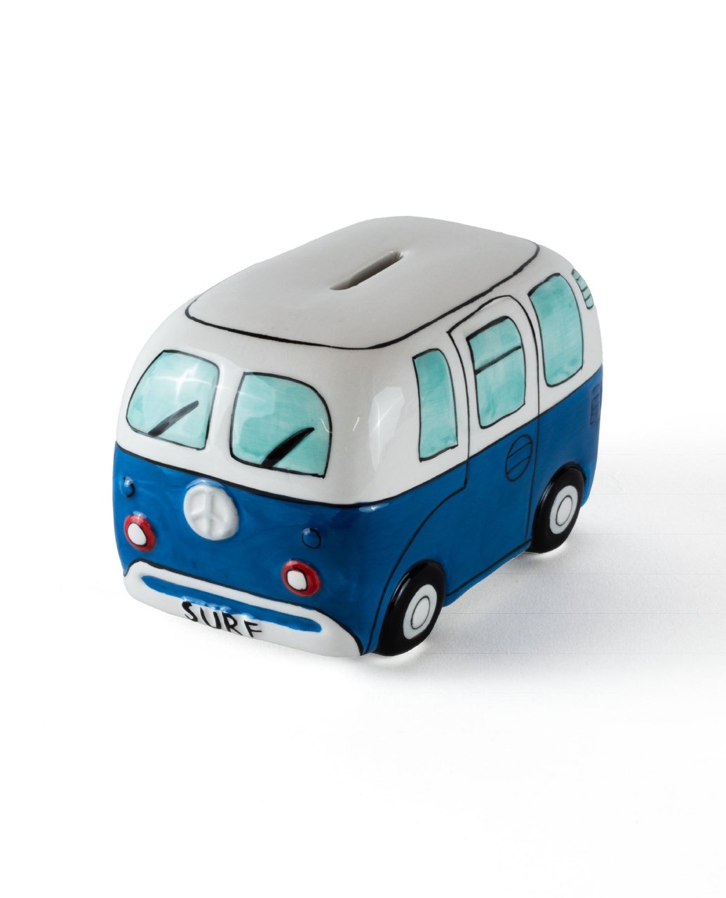 surf van piggy bank - Blue
