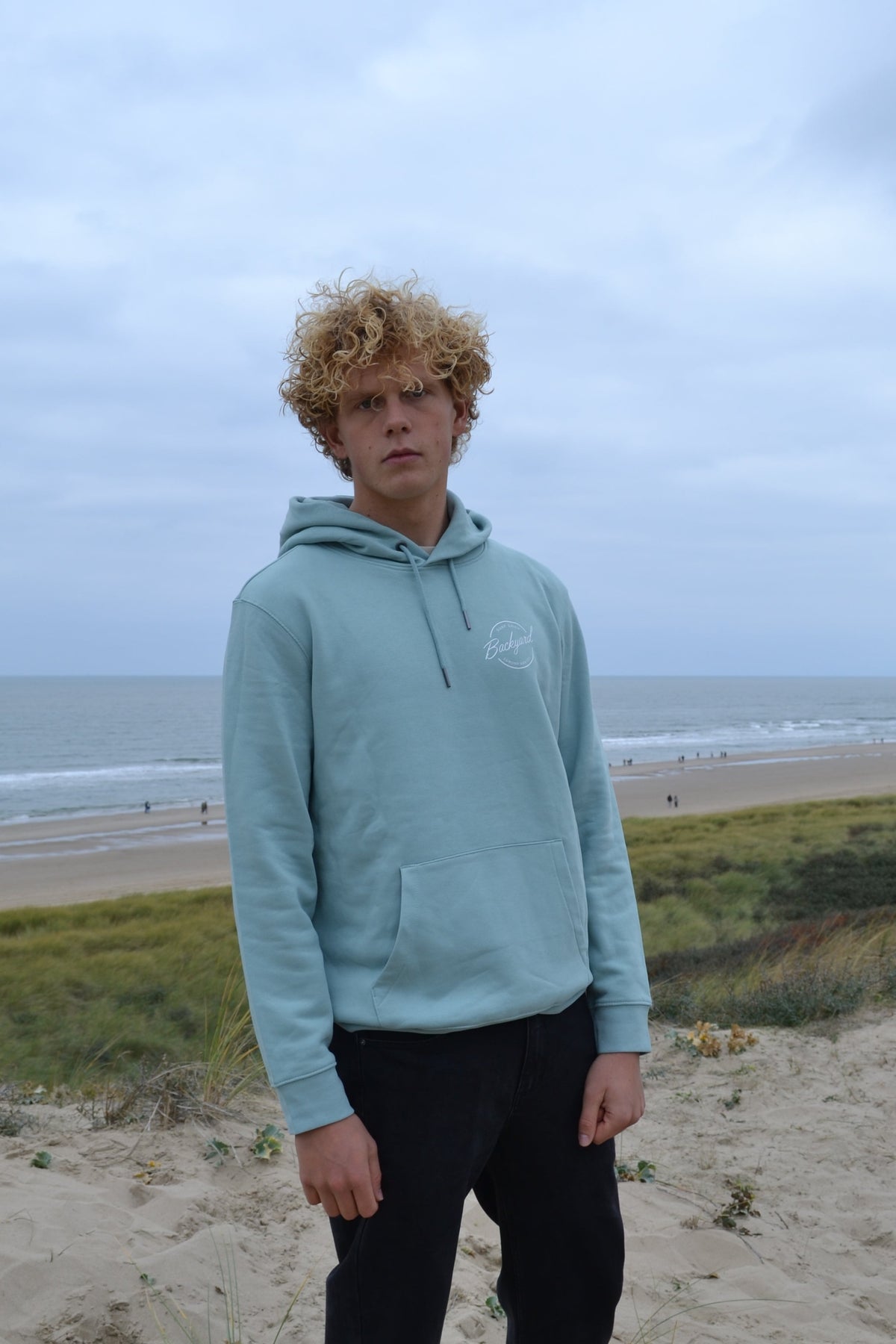 Backyard hoodie - Jade Green
