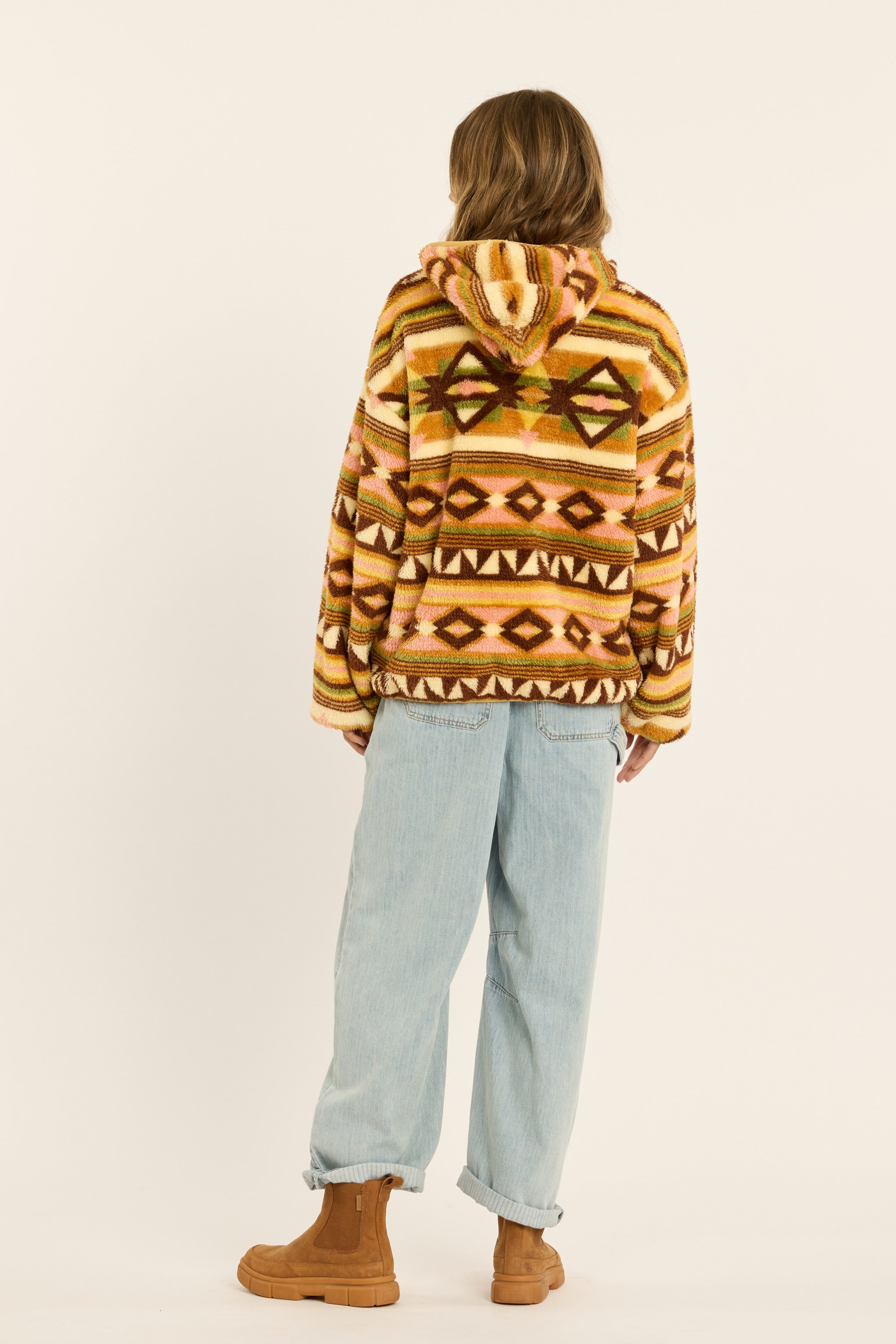 COASTAL CRUISIN FUZZY HOODIE FLEECE