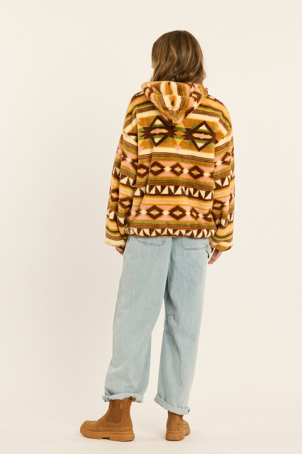 COASTAL CRUISIN FUZZY HOODIE FLEECE