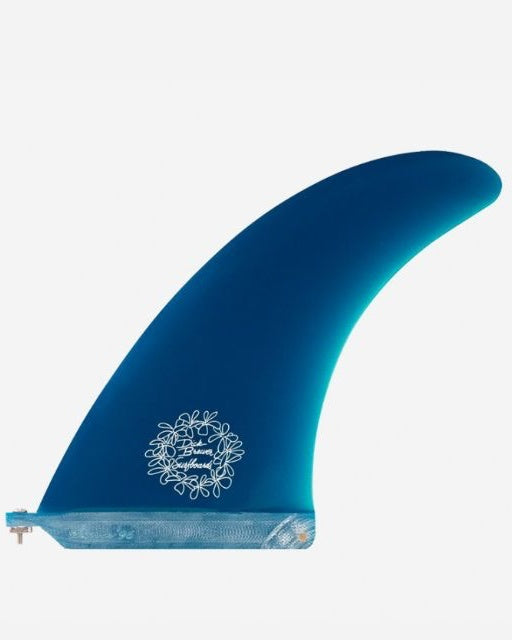 Longboard fin - BREWER Fiberglass Blue 7.5
