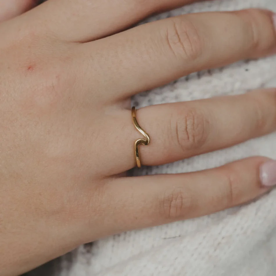 Wave Ring  Steel
