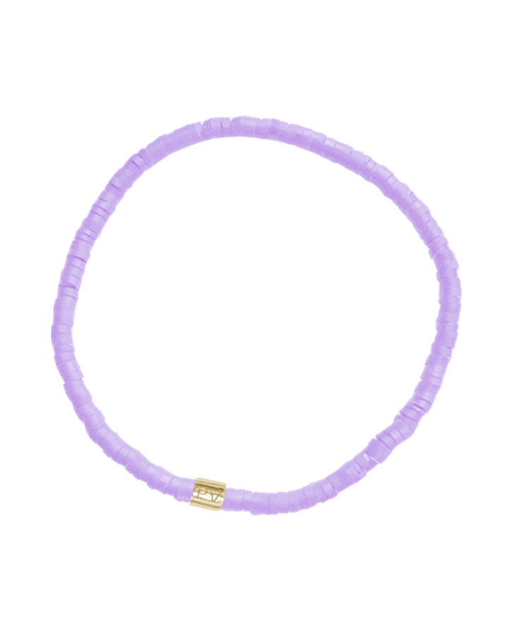 Cabrillo Vinyl Disc Stretch Bracelet - Lilac
