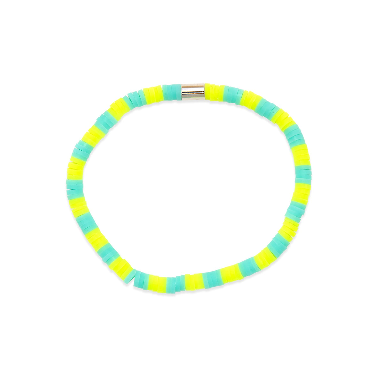 Seascape Vinyl Disc Stretch Bracelet - Yucca