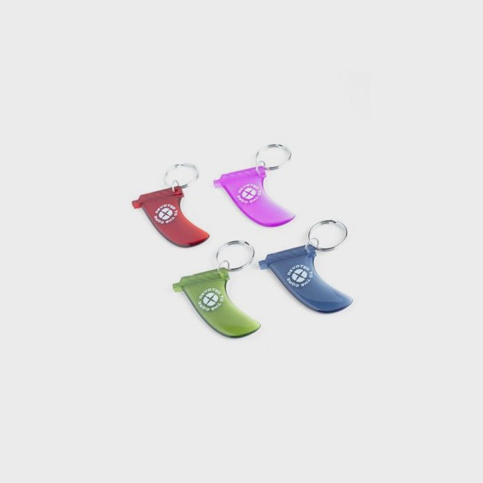 surf fin key ring